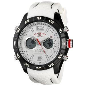 Relógio Masculino de Qartzo com Cronografo, U.S. POLO ASSN. US9489, Branco