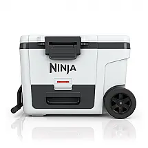 Ninja FrostVault 41.98 litros geladoer with Wheels. Dry Storage Drawer. White 41.98 litros Cloud White