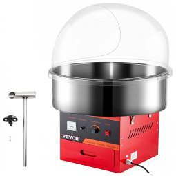 VBENLEM Máquina de Algodão Doce , Aço Inoxidável, 1030W, 110V, Vermelha