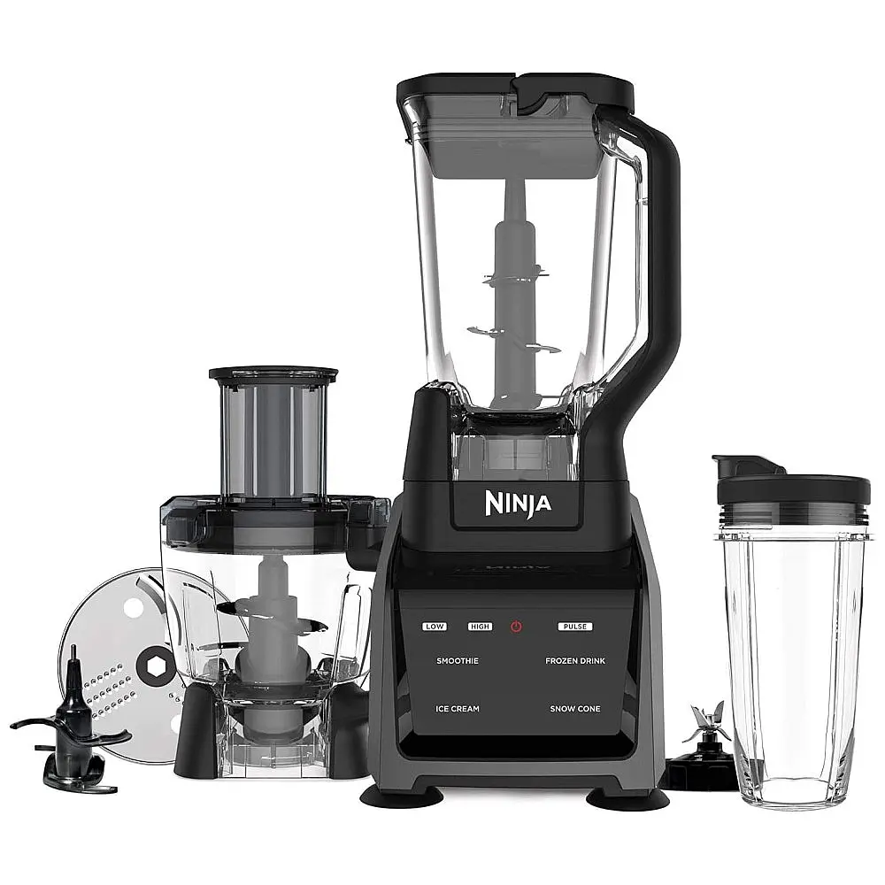 Liquidificador e Processador de Alimentos Intelli Sense Advanced Auto IQ, 1200W, 110V, SHARKNINJA CT680SS, Preto