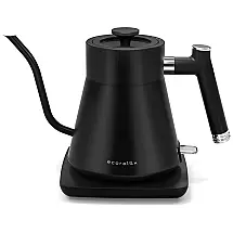 Chaleira Elétrica 1L Pescoço de Ganso com Controle de Temperatura e Display LED, 110V 1200W, ECORELAX, Branco