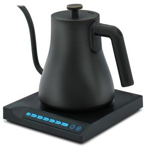 Gooseneck Chaleira Elétrica 800mL com Desligamento Automático e Controle de Temperatura, 110v, PRIMENS PR 1003, Preto