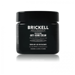 Creme Facial Anti Idade Orgânico com Vitamina E para Homens, 59ml, BRICKELL MENS PRODUCTS AA134, Preto