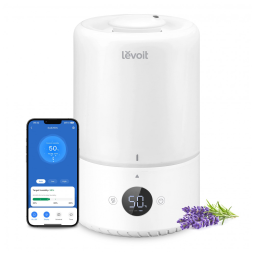 Umidificador Ultrassônico Portátil 3L até 25H, Área até 26 m2, 110v, LEVOIT Dual 200S, Branco