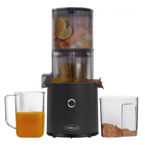 Centrifuga de Frutas 2 Litros com Função Reversa e Funil Extra Grande, 110V 150W, Omega Juicer JC2022BK11, Preta