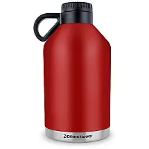 DrinkTanks Cooler Portátil para Garrafas de cerveja com Isolamento Duplo, Aço Inox, Preto