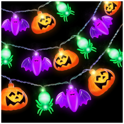 Pisca Pisca 3 em 1 com 30 LED, 3 Metros a Bateria para Decoração de Halloween