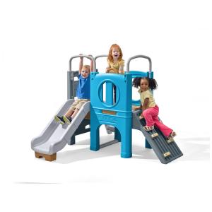 Playset Infantil Para Ambientes Externos, Com Escorregador, Parede de Escalada, Túnel e Estilo Vintage, Para Crianças de 2 a 6 Anos, Step2