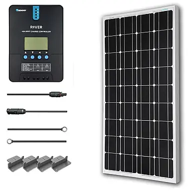 Painel Solar, Monocristalino, com controlador
