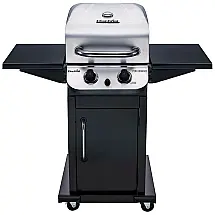 Churrasqueira a Gás com 2 Queimadores e Rodas Aço Inoxidável, CHAR BROIL 463673519P1, Preto