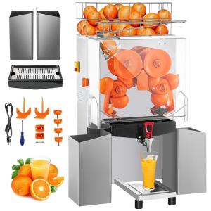 Espremedor de Laranja Profissional com Caixa Removível, 110V 120W, VEVOR, Prata