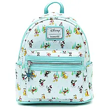 Mochila Escolar Infantil Loungefly Disney Mickey Mouse e sua Turma para Crianças a Partir de 6 Anos, Azul