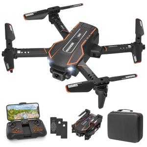 AVIALOGIC Q10 Mini Drone para Crianças com Câmera 720P HD Controle Remoto Hélices 3D, Preto