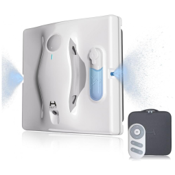 Robô Limpa Vidros com Spray Automático e Detecção de Sensor Anti Quedas, 24V, H HUTT W8, Branco