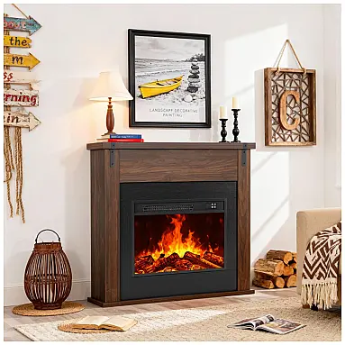 Lareira Elétrica TRONLEE 91x91cm 1400W
