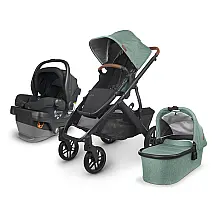 Carrinho de Bebê com Sistema Conversível Simples para Duplo / Berço, Travel System, UPPAbaby Vista V2 Mesa V2, Preto