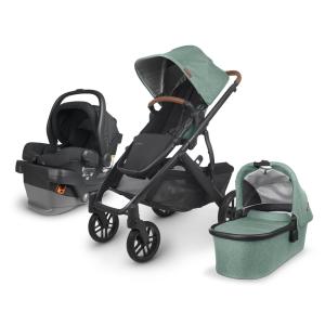 Carrinho de Bebê com Sistema Conversível Simples para Duplo / Berço, Travel System, UPPAbaby Vista V2 Mesa V2, Preto
