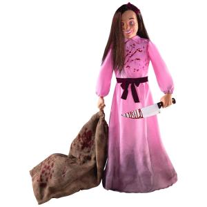 Betty Sharpe Sombria Animatronica com Sons e Movimentos para Decoração de Halloween