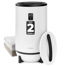 Aquecedor de Toalha Elétrico até 2 Toalhas com Desligamento Automático, 110V 500W, SereneLife, Branco