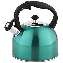 Chaleira de Chá 2.4L com Apito, Aço Inoxidável, KT1903190, Azul