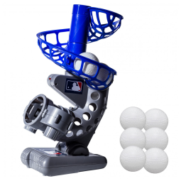 Arremessador Eletrônico Automático de Beisebol com 6 Bolas para Crianças com 4 Anos ou Mais, Franklin Sports, Azul