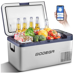 Mini Geladeira, Cooler Automotiva Elétrico Portátil 18L, 110v, BODEGA BOJT0720, Cinza