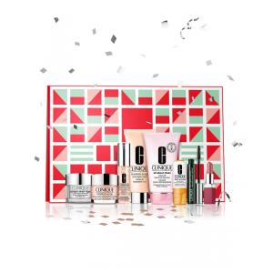 Festive Kit Skincare Completo 8 Produtos para uma Pele Incrível, CLINIQUE HAO 01, Vermelho