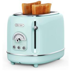 Torradeira Elétrica Retrô 2 Fatias 6 Níveis de Tons, 850W, 110v, HAZEL QUINN HQ002, Azul