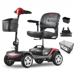 Cadeira de Rodas Elétrica Dobrável Metro Mobility para Adultos, 136 kg de Capacidade, Bateria de Longa Duração, Carregador e Cesta, Viagem.