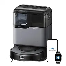 Robô Aspirador eufy C20 Omni 8,5cm Ultra Fino 7000Pa com Base Multifuncional Auto Esvaziar e Lavar 120V
