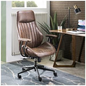 ovios Ergonomic Office Chair,Modern Computer Desk Chair,high Back Suede Fabric Desk Chair with Lumbar Support for Executive or Home Office