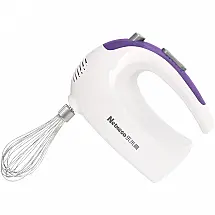 Appliances Batedeira de Mão Elétrica com 5 Velocidades e Acessórios em Aço Inoxidável, 220V, 200W, Branca e Lilás
