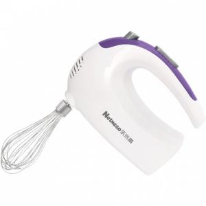 Appliances Batedeira de Mão Elétrica com 5 Velocidades e Acessórios em Aço Inoxidável, 220V, 200W, Branca e Lilás