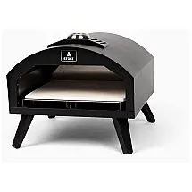 Forno de Pizza a Gás Portátil com Termômetro e Bolsa de Viagem, STOKE 13GAS, Preto