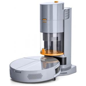 Mini Aspirador de Pó Robô com Auto Esvaziamento, 110V, LIGHT N EASY, Cinza