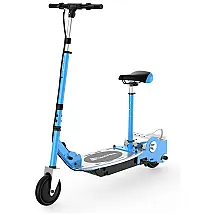 Patinete Elétrico para Crianças de 6 a 12 anos com Bateria até 1H e Atinge até 16km, Peso Max 70kg, MAXTRA E120, Azul