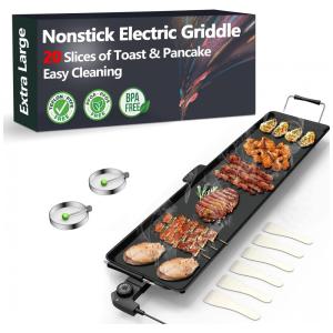 Churrasqueira Elétrica Grill com Controle de Temperatura, 110V 1800W, Nozaya, Preta