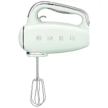 Batedeira Portátil SMEG Verde Retrô 9 Velocidades 220W Display LED Turbo Acessórios em Inox Bolsa de Armazenamento 110V