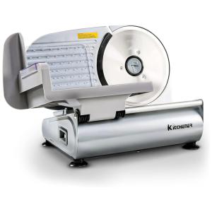 Fatiador de Frios Elétrico de Aço Inoxidável, 200W, 110v, KITCHENER MS 106215R, Prateado