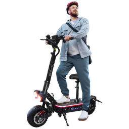 Scooter Elétrica para Adultos até 226 kg, Velocidade Máxima de 80 km/h e Alcance de 80 km com Pneus Off-Road e Assento Removível, 5600W