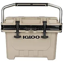 Cooler Térmico 24L com Ultra Isolamento e Trava, Comporta até 35 Latas, IGLOO, Bege