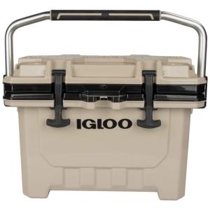 Cooler Térmico 24L com Ultra Isolamento e Trava, Comporta até 35 Latas, IGLOO, Bege