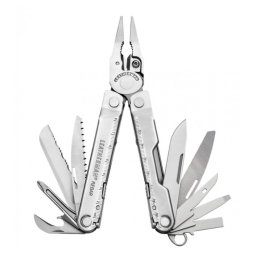 Alicate Multifuncional 17 Funções em Aço Inoxidável com Estojo de Nylon, LEATHERMAN, Prata