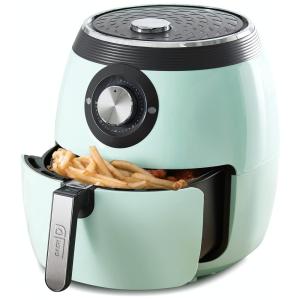 AirFryer Capacidade 5,7L com Controle de Temperatura, 1700W 110V, DASH DFAF455GBAQ01, Verde Água