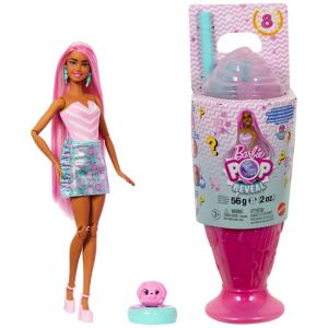 Barbie Pop Reveal Treat Series Sweet Swirl com 8 surpresas, areia moldável e pet cachorrinho 2025