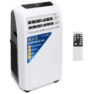 Climatizador de Ar Portátil SereneLife SLACHT128 , com Controle Remoto, 110V, Branco