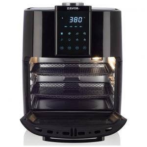 Air Fryer Desidratadora de Alimentos 12 L com Rotisserie e 2 Bandejas, 1700W 110V, Zavor, Preta