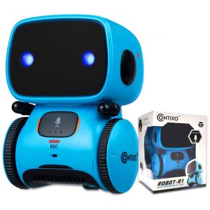 Robô Inteligente para Crianças Contixo R1, com Controle de Voz, Dança, Canto e Aprendizado. Ideal para Meninos e Meninas de 3 a 8 Anos.