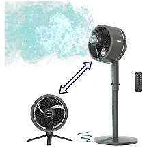 Ventilador Portátil 2 em 1 para Uso Interno e Externo, Com ou Sem Fio, Silencioso, 110V Shark FlexBreeze, Cinza