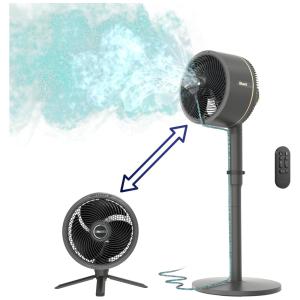 Ventilador Portátil 2 em 1 para Uso Interno e Externo, Com ou Sem Fio, Silencioso, 110V Shark FlexBreeze, Cinza